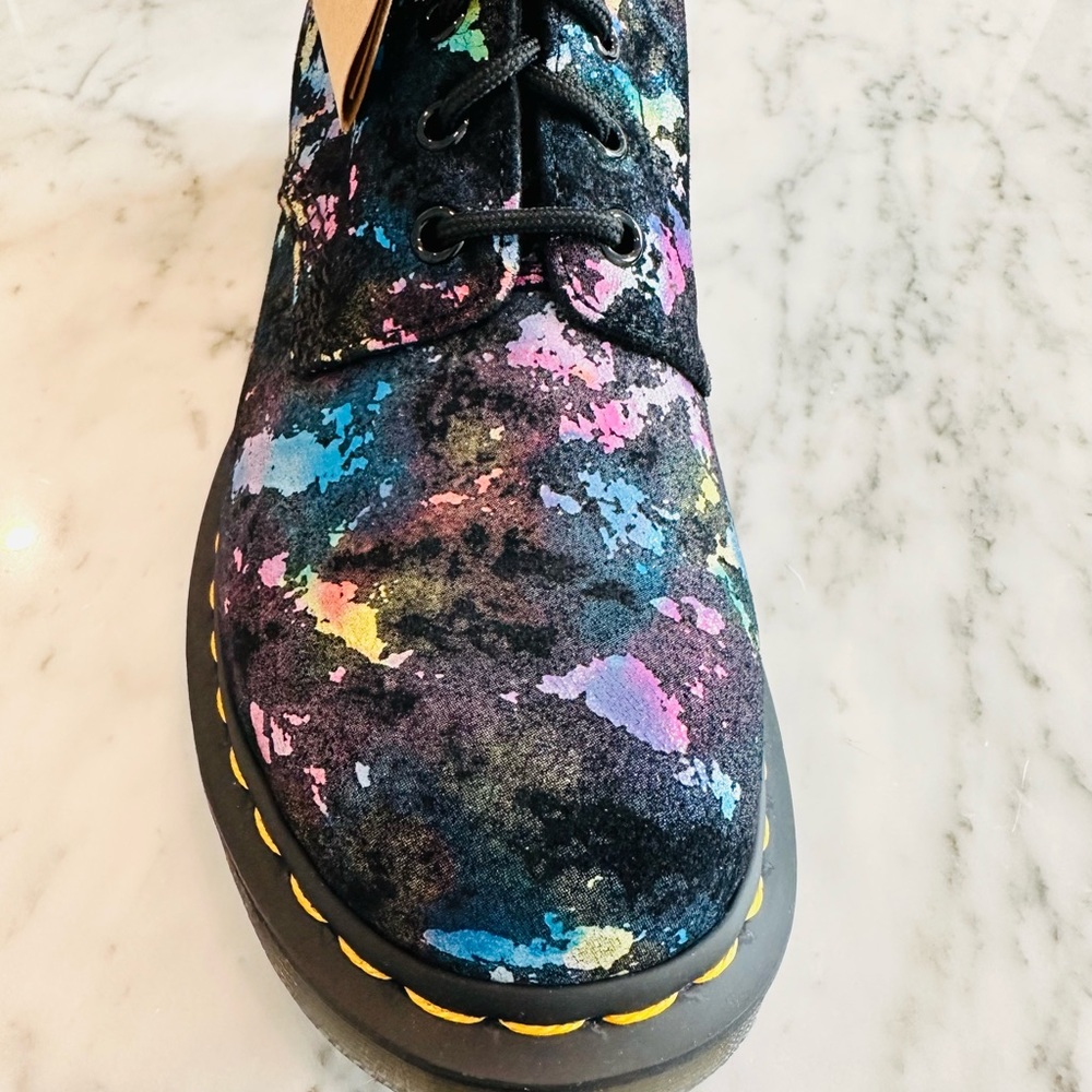 Dr. Martens 1460 PASCAL CONFETTI SUEDE LACE UP BOOTS - Picture 3 of 10